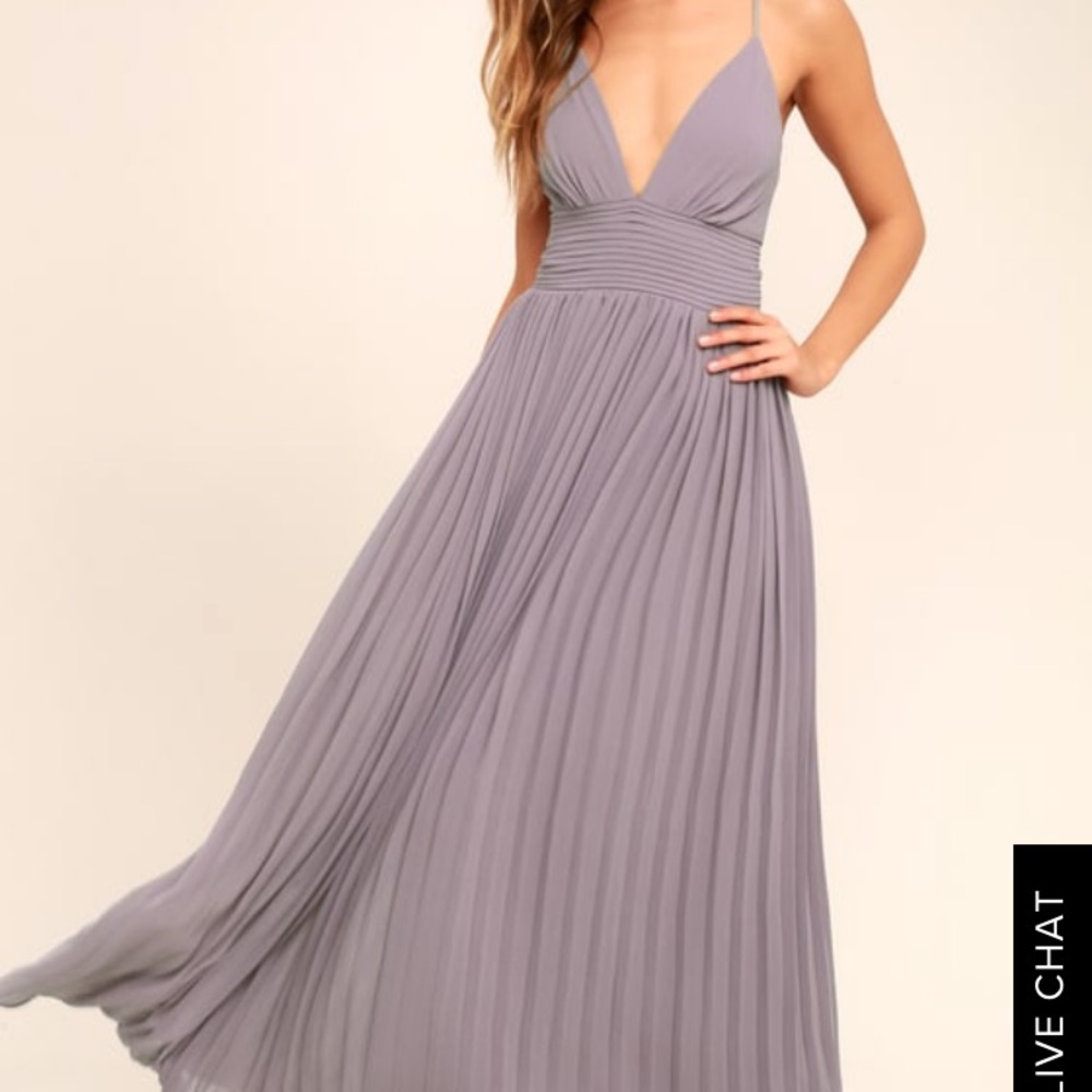 Lulus Depths of my love light purple maxi dress